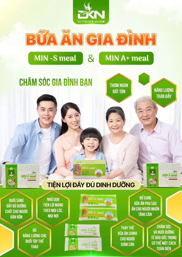 MIN A+ Meal- Bữa ăn dinh dưỡng hoàn hảo cho mọi gia đình