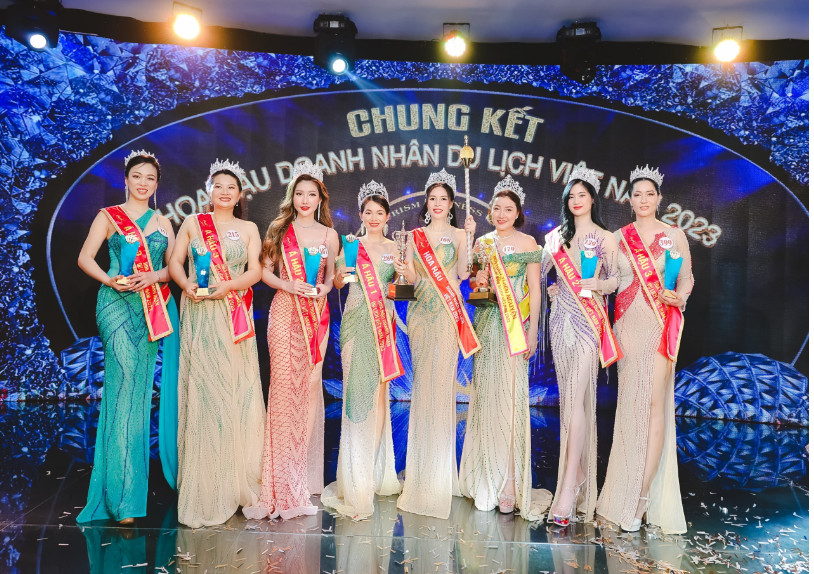 Lê Thị Khánh Vân với danh hiệu Á hậu 3 Hoa hậu Doanh nhân Du lịch Việt Nam 2023
